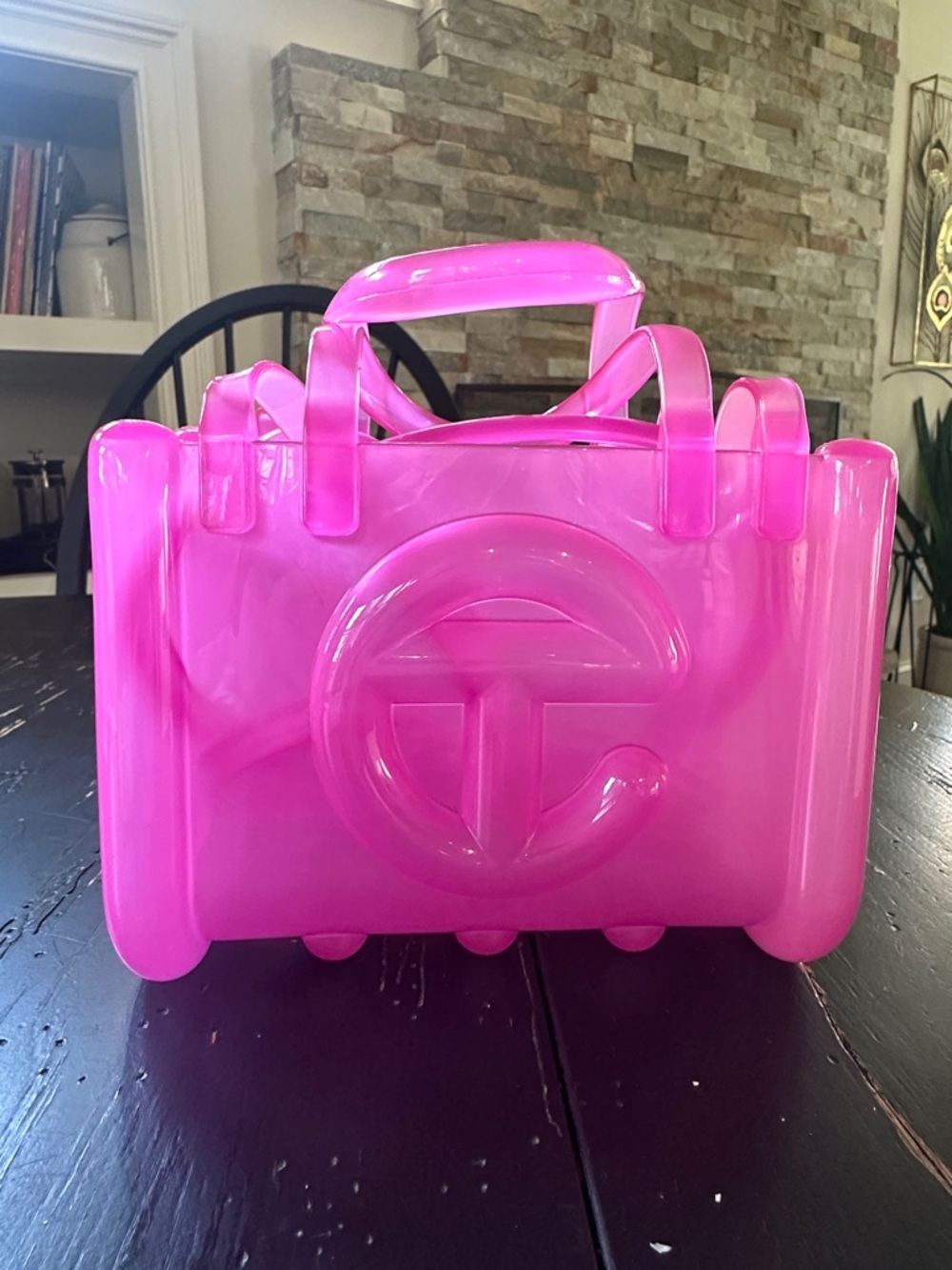 Melissa x Telfar Small Jelly Shopper - Clear Pink